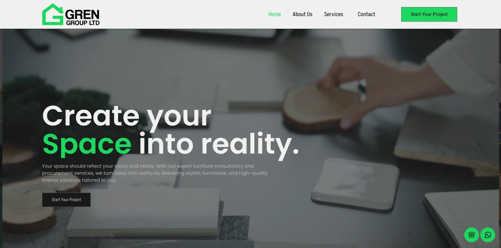 Gren Group web sitesi — ekran görüntüsü