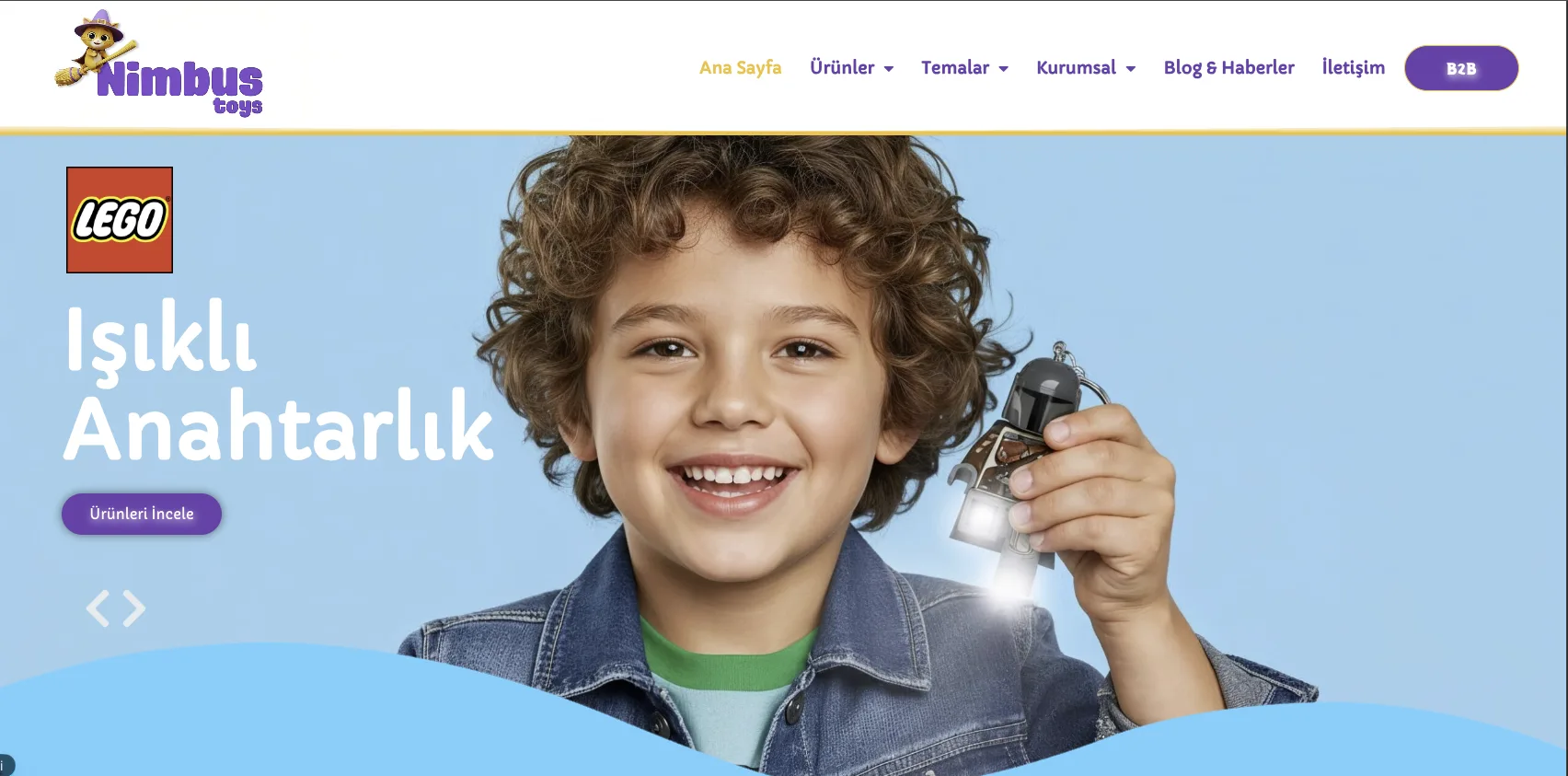 Nimbus Toys — canlı web sitesi
