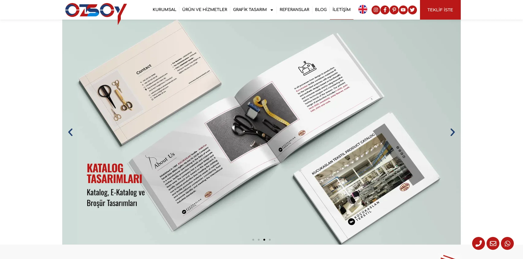 Özsoy Reklam web sitesi — ekran görüntüsü